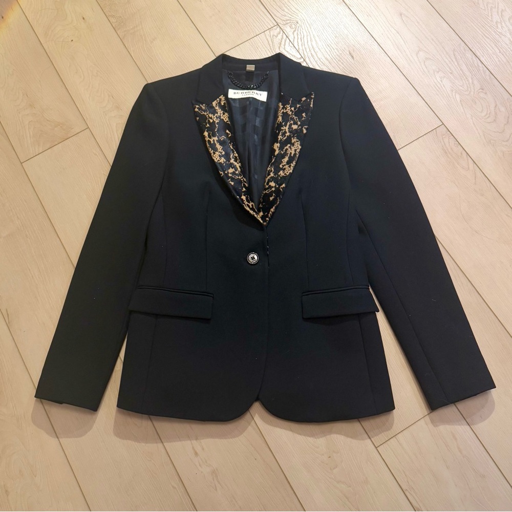 burberry black tailored women’s blazer jacket